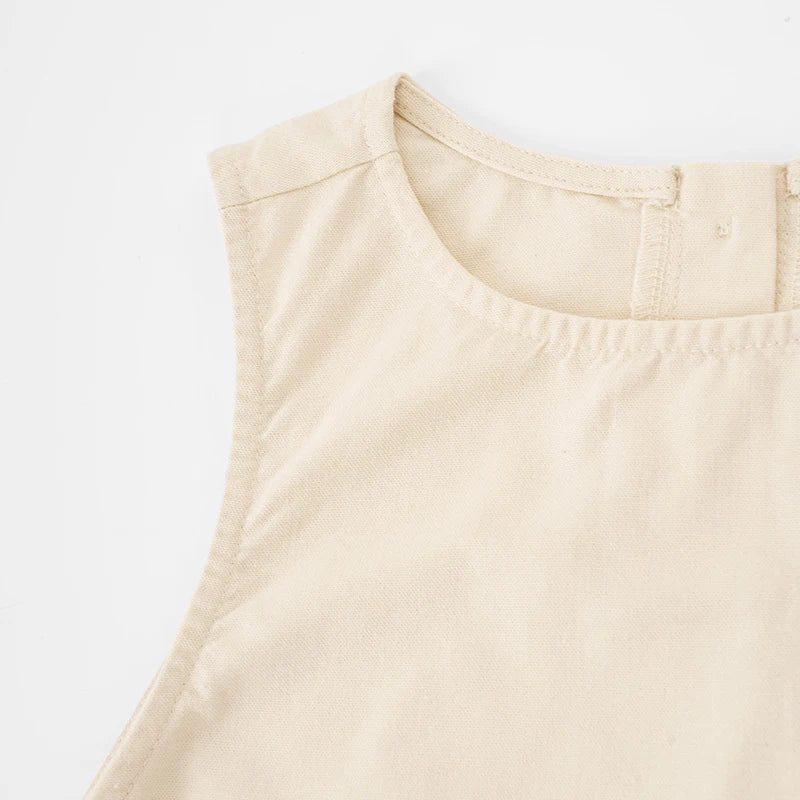 Stylish Round Neck Sleeveless Mini Dress